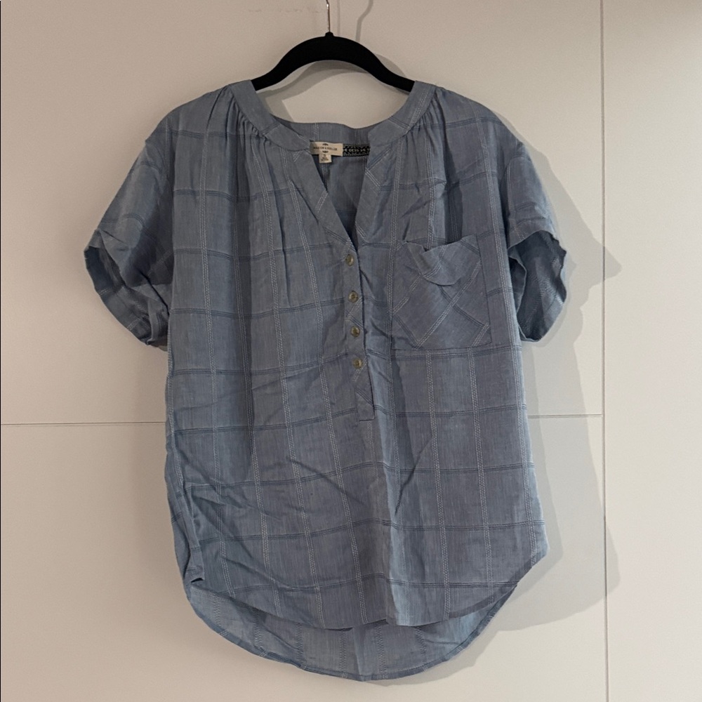 Casual Blue Women's Blouse